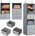 Pipishell 6-Shelf Hanging Closet Organizer, Hanging Shelves by Pipishell