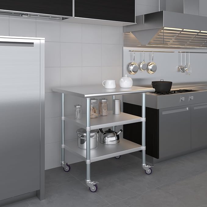 AmGood Stainless Steel Work Table - Image 7
