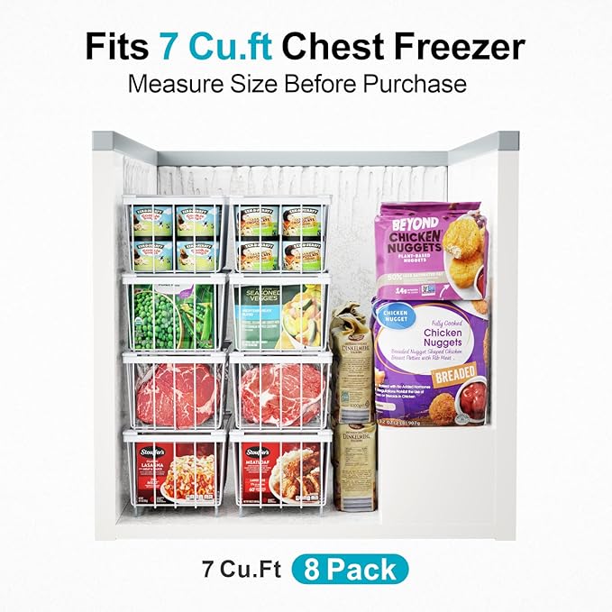 iSPECLE Chest Freezer Organizer Bins - Image 2