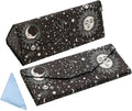 Foldable Glasses Case, Magnetic PU Leahter Sunglasses Case, Cute Hard Shell by FLYINGMAGE