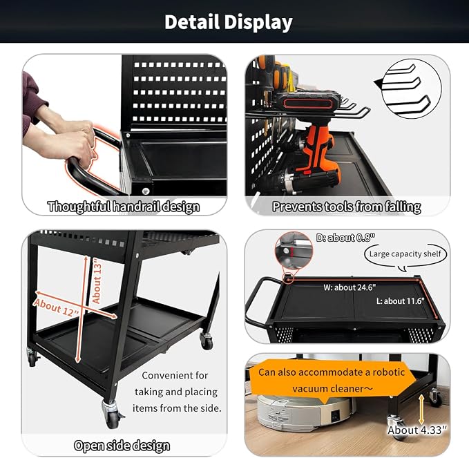 Lumizone Foldable Tool Cart - Image 6