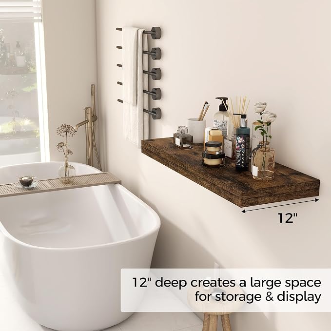Floating Shelves 30 Inch Long, 12 Inch Deep Floating Shelf - Image 4