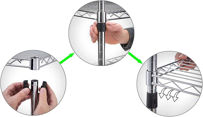 18" Deep x 42" Wide x 14" Height Wire Shelving Kit | 2-Tier | NSF Commercial - Image 4