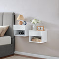 Floating Nightstand with Fluted Drawer by BuildHom