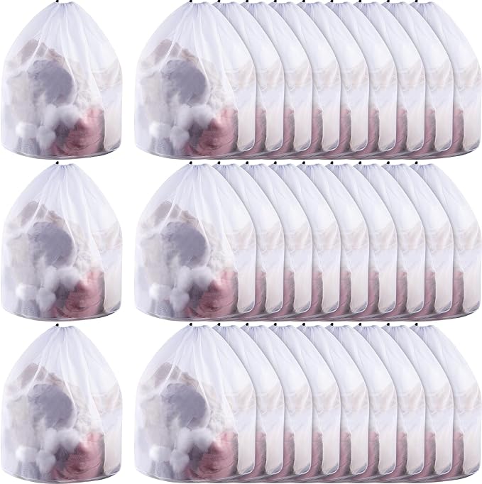 12 Pcs 24 * 32 Inches Fine Mesh Laundry Bag by Fabbay