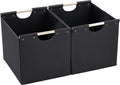 HOONEX Large Collapsible Storage Bins, Linen Fabric, Storage Baskets by HOONEX