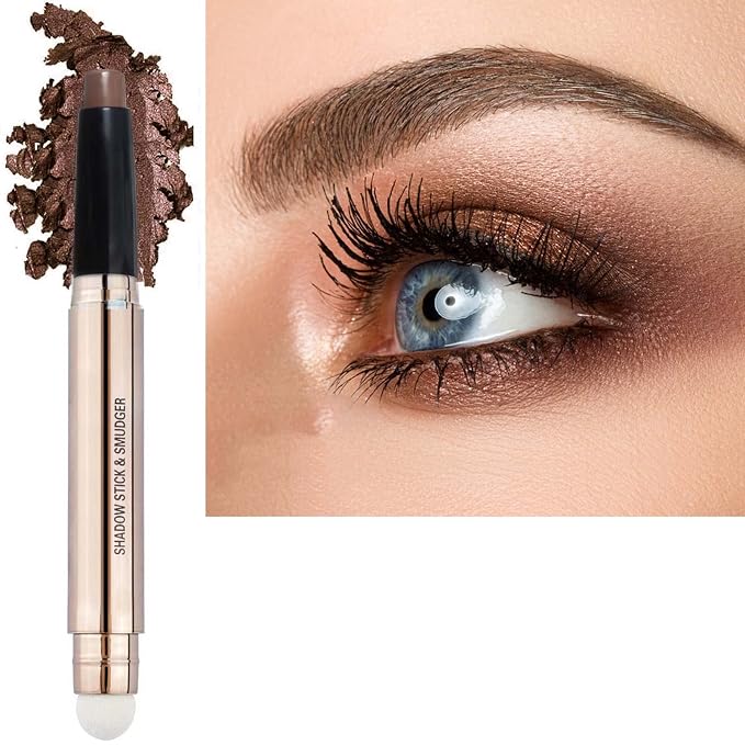 Brown Eyeshadow Stick Makeup, Highlighter Matte Cream Eye Shadow Pencil by SAUBZEAN