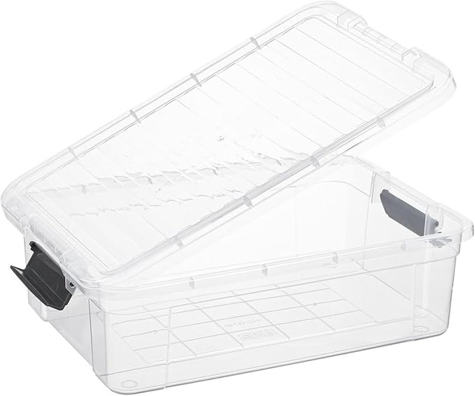 Superio 13.7 Qt Clear Plastic Storage Bins - Image 2