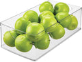 iDesign Stackable Clear Plastic Extra Long Storage Bin, Organizer by iDesign