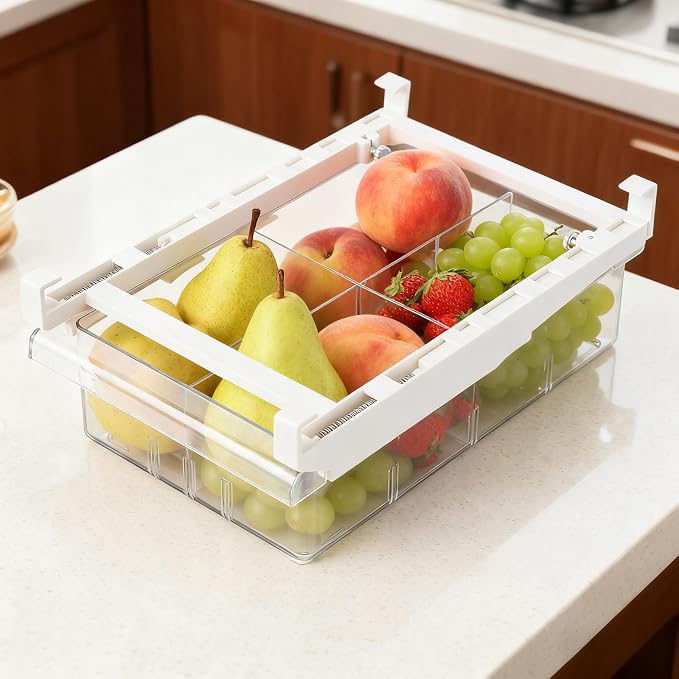 Fridge Drawer Organizer, Refrigerator Organizer Bins, Pull Out by Unknown