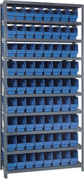 Quantum Storage Systems 1275-201BL Solid Heavy Duty 10 Shelves 72 STORE-MORE by QuantumStorageSystems
