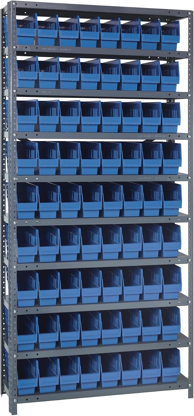 Quantum Storage Systems 1275-201BL Solid Heavy Duty 10 Shelves 72 STORE-MORE by QuantumStorageSystems