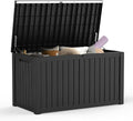 Mars Villa 180 Gallon Outdoor Storage Box, Large Resin Deck Box Waterproof by MarsVilla