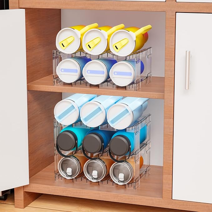 Yieach Stackable Water Bottle Organizer - Image 8