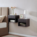 Floating Nightstand with Fluted Drawer by BuildHom