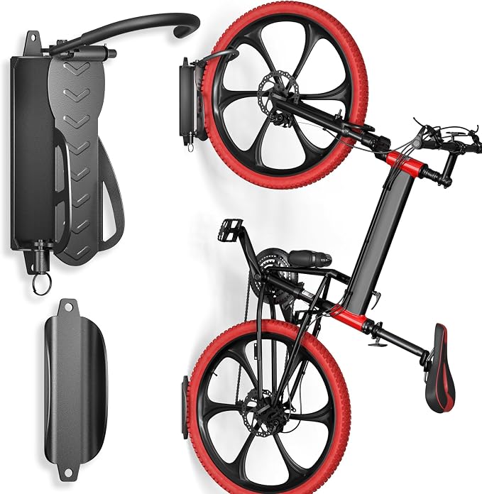 Goovilla Swivel Bike Wall Mount 1 Pack, Space Saving Bike Hangers by Goovilla