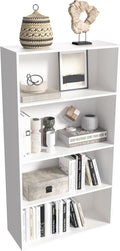 Wooden 4 Tier Book Shelf，4 Cube Storage Organizer, 44 Inch Versatile Cubes by NewBeth