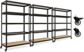 HOMEDANT House 5-Tier Metal Boltless Rolling Cart Shelf Rack Casters Heavy Duty by TheBestOrganizingSolution