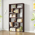 Expandable Bookcase with Adjustable Width, Wooden Room Divider Bookshelf by Unknown