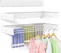 Wall Mounted Drying Rack for Laundry 31.5'', Folding Clothes Drying Rack Wall by BAKON