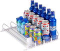 RULA Drink Organizer for Fridge, Self-Pushing Soda Can Dispenser for by Rula