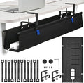 36" Under Desk Cable Management Tray- Clamp/Screw Mount Desk Cable Organizer by ELEVEXA