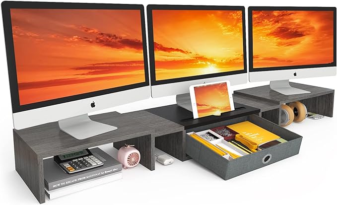 WESTREE Triple Dual Monitor Stand Riser by WESTREE