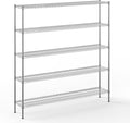 14" Deep x 72" Wide x 74" Height Wire Shelving Kit | 5-Tier | NSF Commercial by Regal+Altair