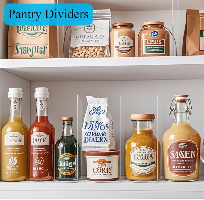 Shelf Dividers for Closet Organization: 10" Tall x 12" Deep Acrylic Closet - Image 5