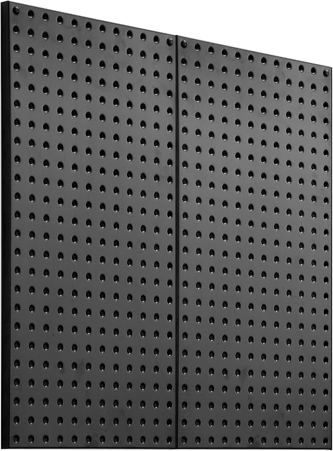 VEVOR Metal Pegboard Panels, 2 Panels, Heavy Duty Peg Board Wall Organizer - Image 9
