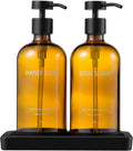 Glass Kitchen Soap Dispenser Set by Janxinmakeyouloveyourhome