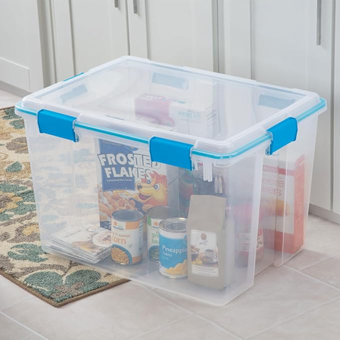 Sterilite 4-Pack Gasket Box, Weather-Resistant Storage Bins - Image 6