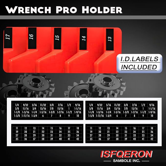 92PC Magnetic Wrench Organizer for Toolbox Drawers - Image 2