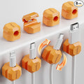 8 Pack Spring Cable Clips, Rotatable Cord Organizer Desk Cable Management Cord by Yocice