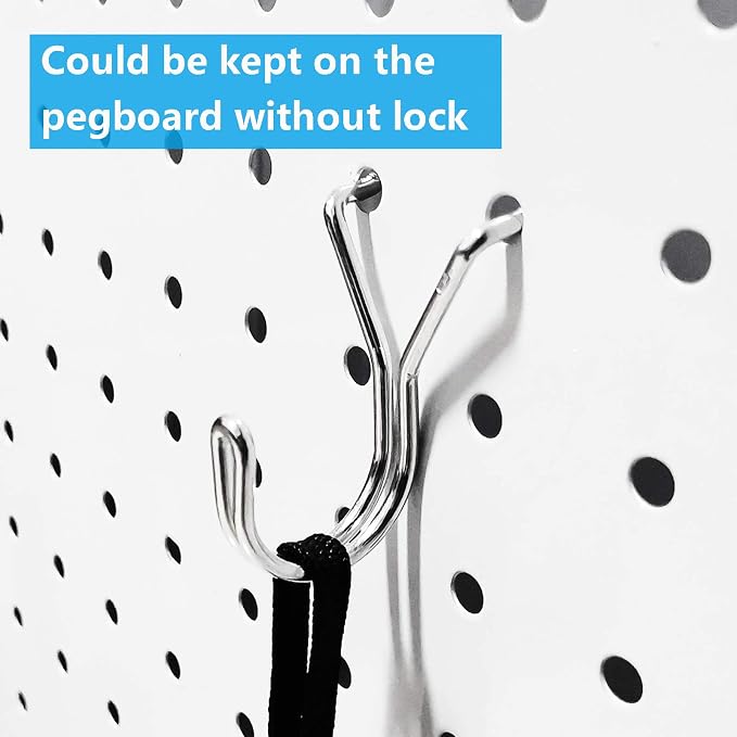 FRIMOONY Pegboard Hooks, with Bins, Peg Locks, - Image 5