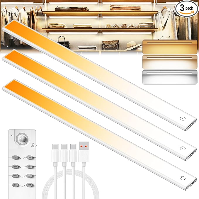 134 LED Under Cabinet Lights Wireless by MEKKLEON
