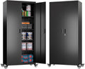 73" H Metal Garage Storage Cabinet by METALYEYE