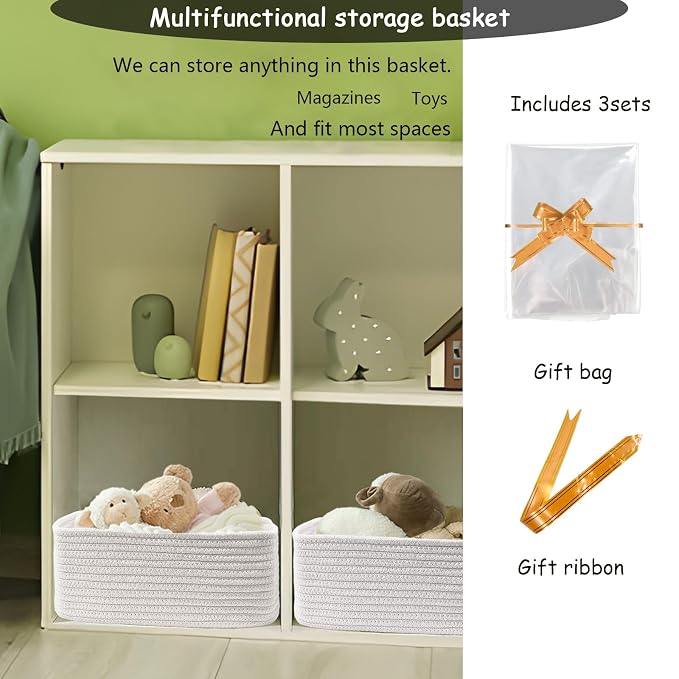 COMFY-HOMI 13" x 8.5" x 5.1" Storage Baskets - Image 3