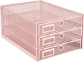Annova Desk Organizer Wire Mesh 3 Tier Sliding Drawers Paper by LivingNecessities