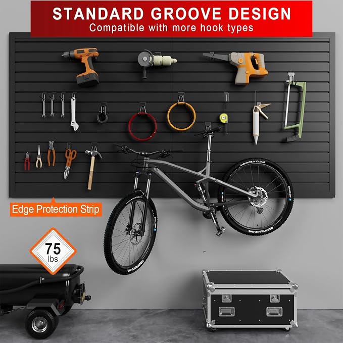 4'H x 4'W Slatwall Panel Garage Wall Organizer - Image 5