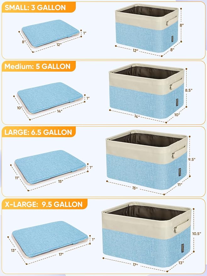 BALEINE 1 Pack Fabric Storage Bins - Image 2