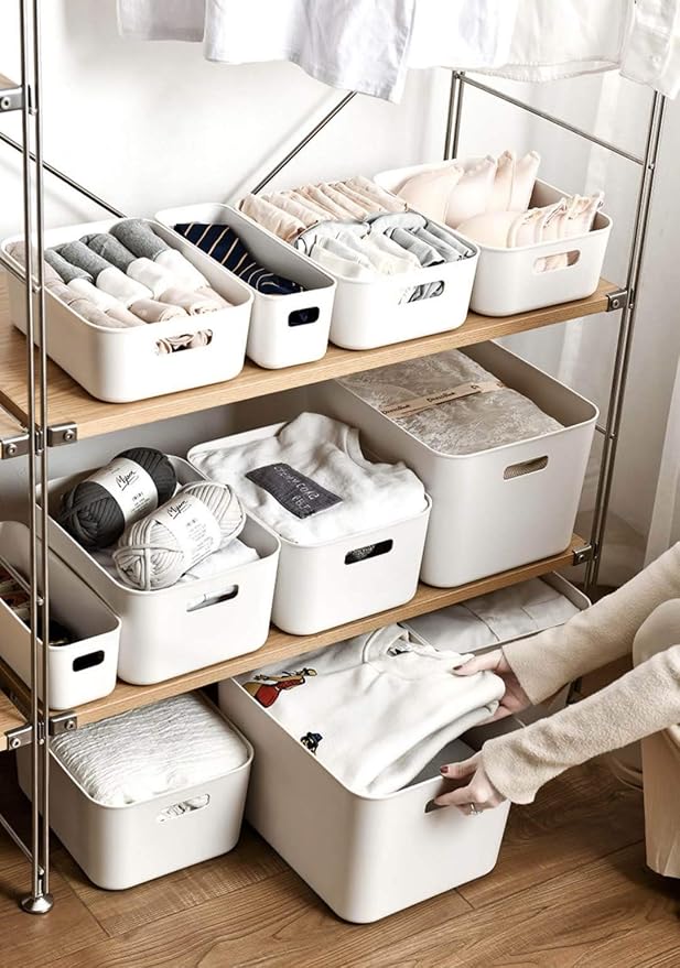 Plastic Storage Bins, Versatile Kitchen Pantry Organization and Storage - Image 5