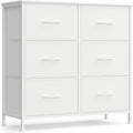 SONGMICS Dresser for Bedroom, Chest of Drawers, TV Stand, 6 Non-Woven Fabric by SONGMICSbySONGMICSHOME