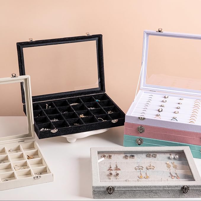 Frebeauty Rings/Earrings Organizer Tray - Image 7