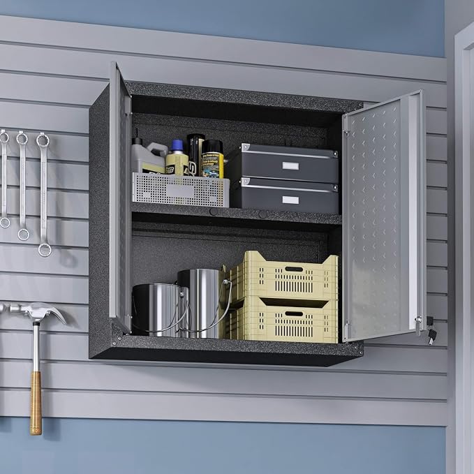 Manhattan Comfort Fortress Floating Storage Cabinet, Modern Stainless-Steel - Image 4