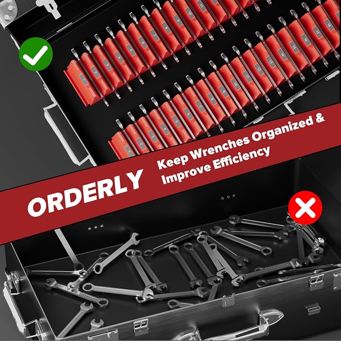 40PCS Modular Wrench Organizer Wrench Holder - Image 6
