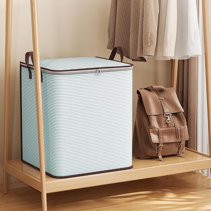 Large Blanket Storage, 180L Foldable Storage Bin, Clothes Storage Bags - Image 6