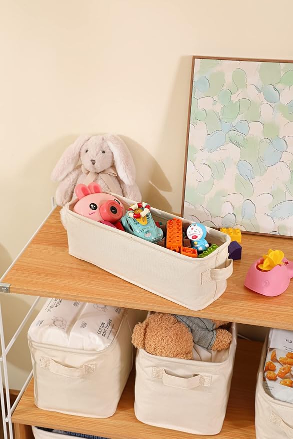Decorative Basket Rectangular Fabric Storage Bin Organizer Basket - Image 9