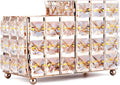 K COOL Crystal Makeup Brush Holder 2 Slot Hexagon Cosmetics Brush Eyeliner by K+COOL