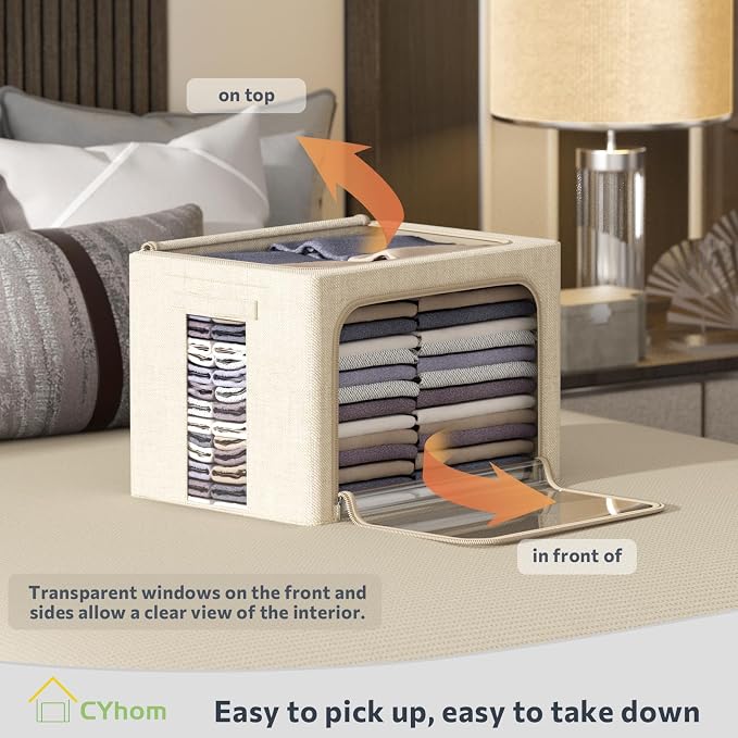 CYhom Clothes Storage Bins Box - Image 2